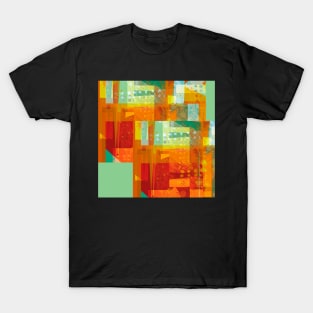 Intersect Orange abstract art T-Shirt